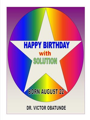 cover image of BORN AUGUST 22